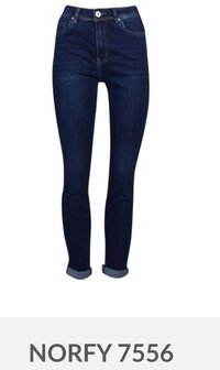 Norfy Jeans Dames Donkerblauw