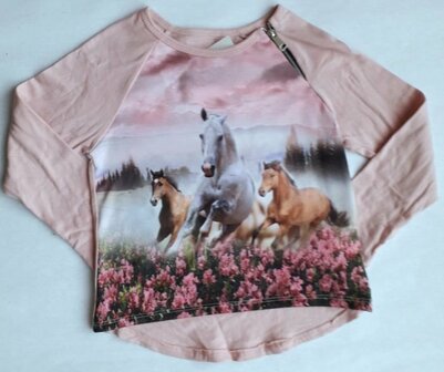 Shirt Paarden Roze