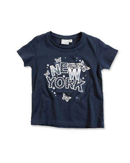 Blue Seven Tshirt Meisjes New York Donkerblauw