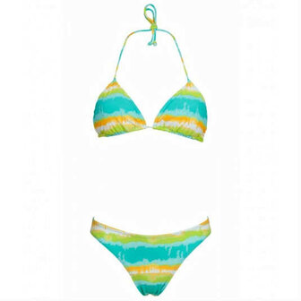 Bikini Dames Aqua / Geel