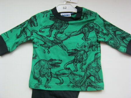Pyjama Dinosaurus Groen