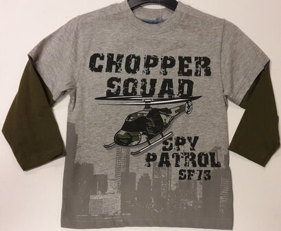 Shirt Helicopter Groen