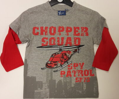 Shirt Helicopter Rood