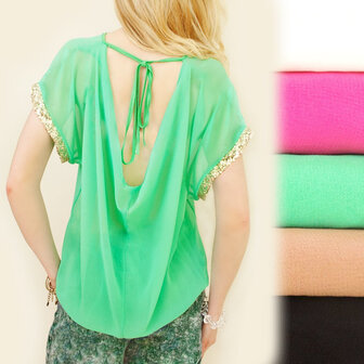 Blouse Dames Groen, ONE SIZE