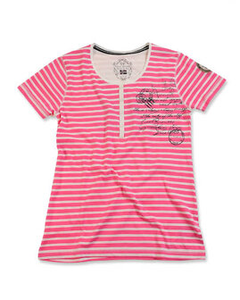 Tshirt BLUE SEVEN Pink / Wit, M