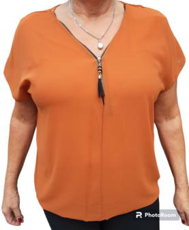 Shirt Dames Roest, ONE SIZE