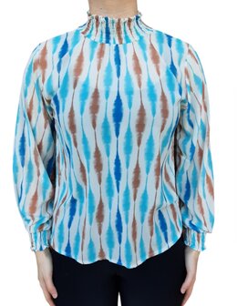 Blouse Dames Blauw, ONE SIZE
