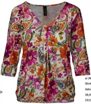 IZ NAIZ SHIRT Dames bloemen