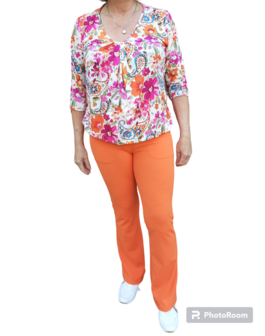 IZ NAIZ Flair Pants Dames Oranje