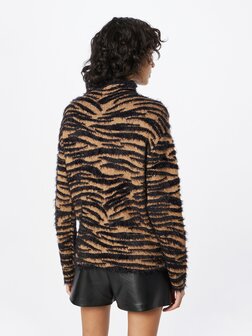 Pullover Dames Zebra Print Bruin