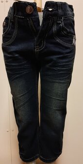 Jeans donkerblauw, maat 98/104