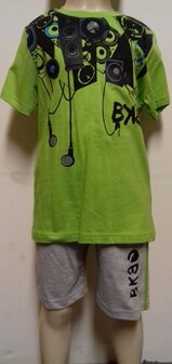 MAX Pyjama Lime, maat 128