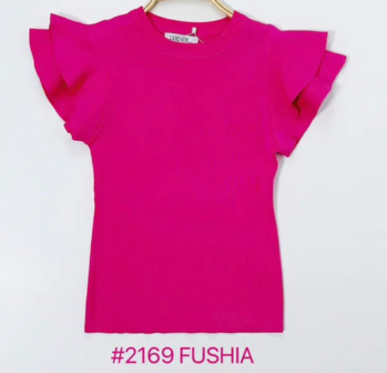 Tshirt Dames Fuchsia