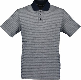 BLUE SEVEN Polo Tshirt Heren Grijs