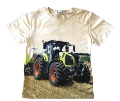 Trekker Tshirt CLAAS Beige