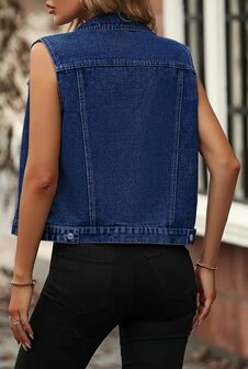 Spijkergilet Dames Denim Blue