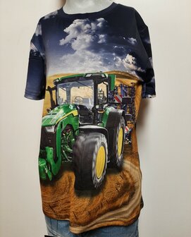 Trekker Tshirt JOHN DEERE DONKERBLAUW