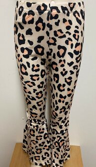 Flair Treggings Panter Beige, maat 122/128