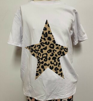 Tshirt Panter Ster, maat 128/134