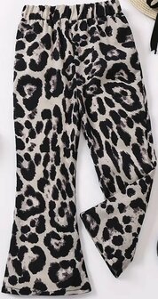 Flair Treggings Panter Grijs, maat 110/116