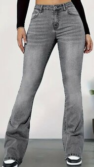 Flair Jeans Dames Grijs