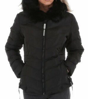 Winterjas Dames Zwart, maat M