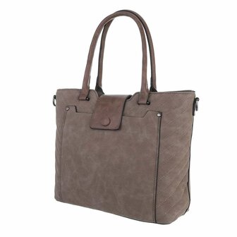 Middengrote Tas Taupe