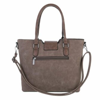 Middengrote Tas Taupe