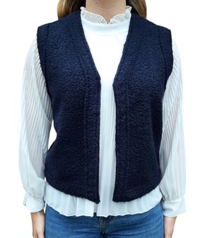 IZ NAIZ Gilet Donkerblauw