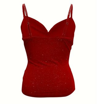 Glitter Top Rood