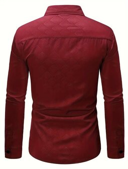 Blouse / overhemd Heren ROOD