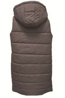 Lange Bodywarmer KOFFIE BRUIN, maat XXL