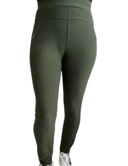 Yu &amp; MeTreggings of Comfort broek OLIJFGROEN