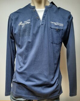 BLUE SEVEN Shirt Blauw, maat XL