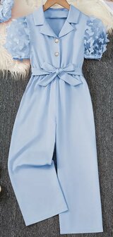Jumpsuit meisjes Lichtblauw
