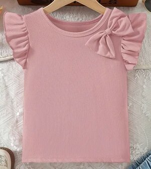 Tshirt Meisjes OUD ROZE