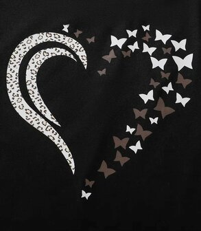 Tshirt Hart Zwart