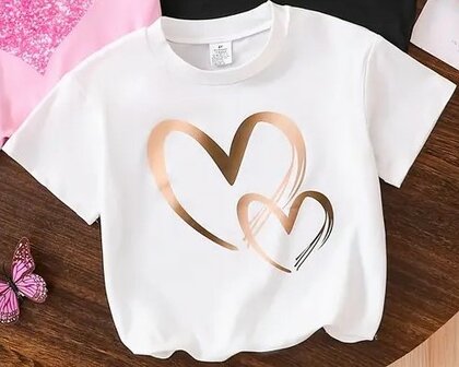 Tshirt Hart Wit