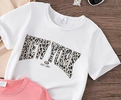 TShirt NEW YORK Wit