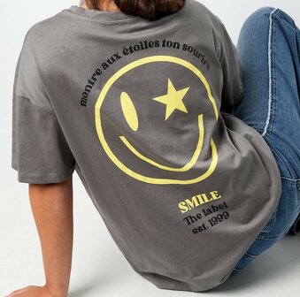 Tshirt SMILE Grijs