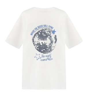 Tshirt DISCO BALL Wit