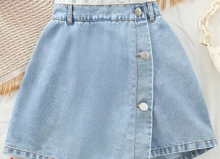 Broek/Rokje Denim Meisjes, 134/140