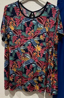 Tshirt Dames DONKERBLAUW, ONE SIZE