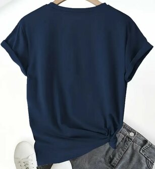 Tshirt Dames Milano DONKERBLAUW