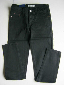 Skinny gecoate Jeans Zwart, maat 40