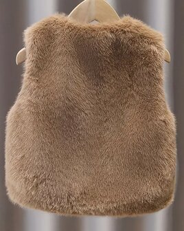 gilet Meisjes Taupe, maat 128
