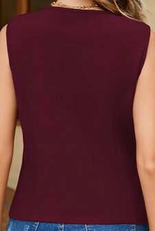 Gilet Bordeaux Rood, maat XXL