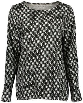 Blue Seven Shirt Zwart/Groen