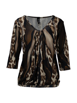 IZ NAIZ SHIRT Dames Animal BRUIN