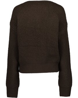 BLUE SEVEN vest Donkerbruin